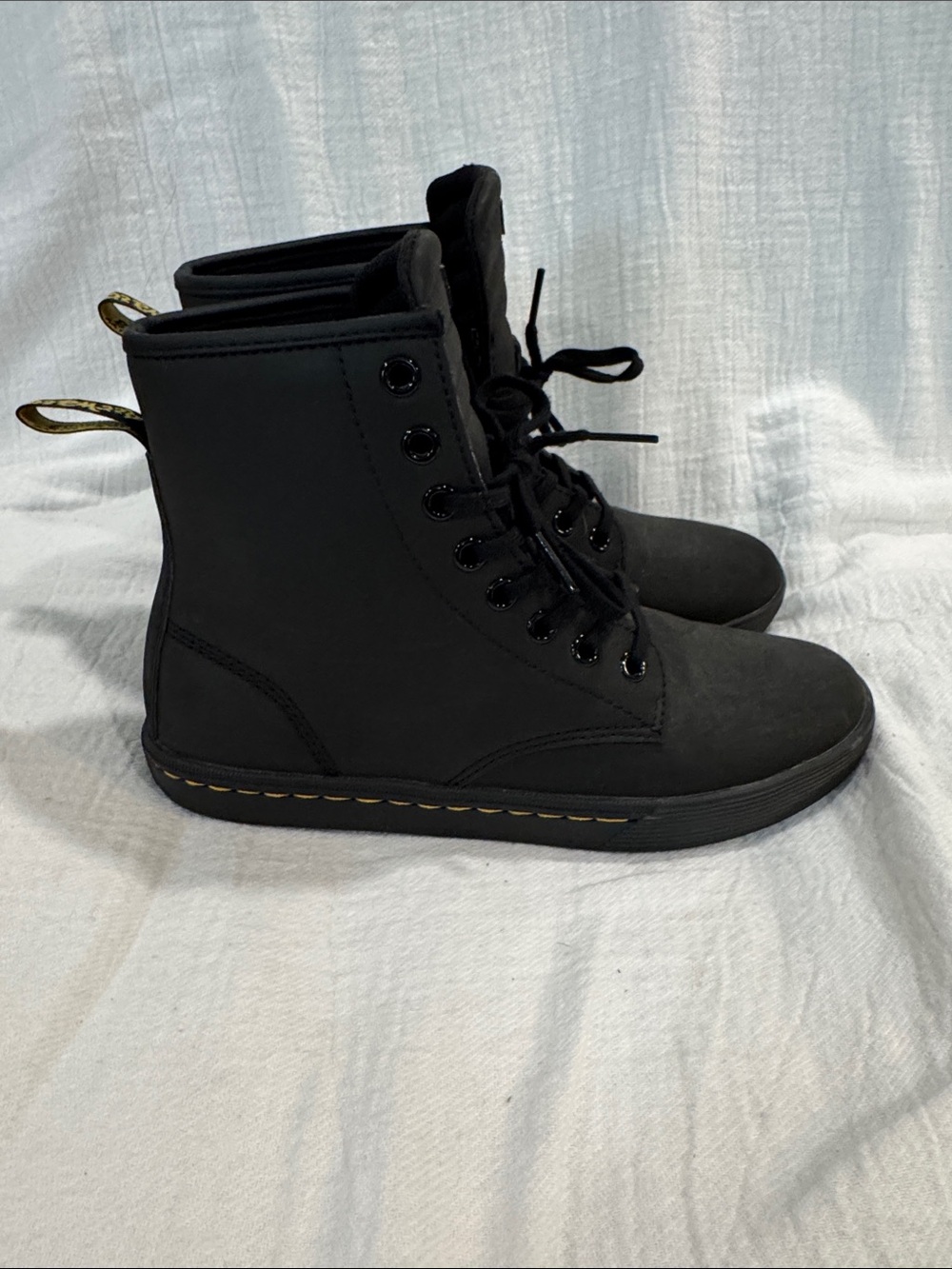 Dr. Martens Black Shoreditch High-Top Lace-Up Sneakers